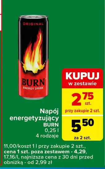 Carrefour Express Napój energetyczny Burn oferta