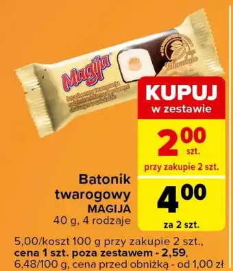 Carrefour Express Baton twarogowy Magija oferta