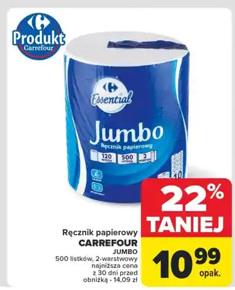 Carrefour Ręcznik papierowy Carrefour oferta