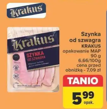 Carrefour Szynka od szwagra KRAKUS 90 g oferta