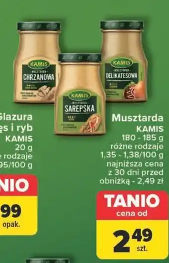 Carrefour Musztarda KAMIS 180-185 g oferta