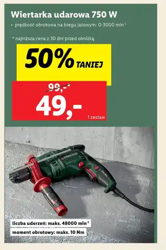 Lidl Wiertarka udarowa 750 W oferta