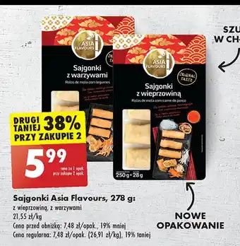 Biedronka Sajgonki wołowo-wieprzowe Asia flavours oferta