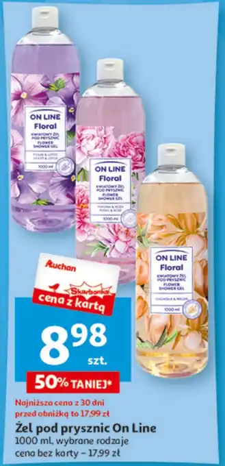 Auchan Żel pod prysznic On Line oferta