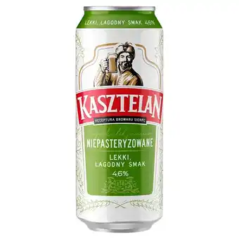 Euro Sklep Kasztelan Piwo jasne niepasteryzowane 500 ml oferta