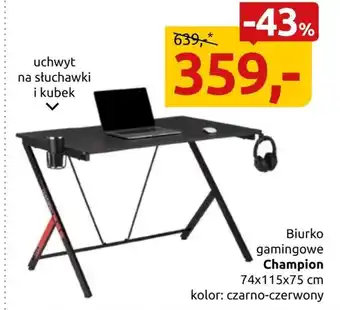Black Red White Biurko gamingowe Champion oferta
