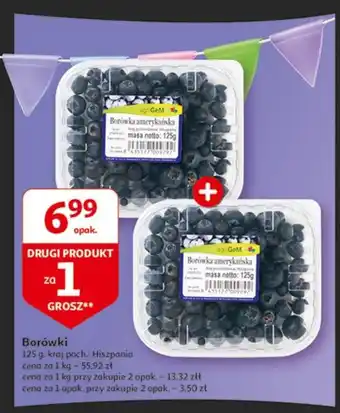 Auchan Borówki 125 g oferta