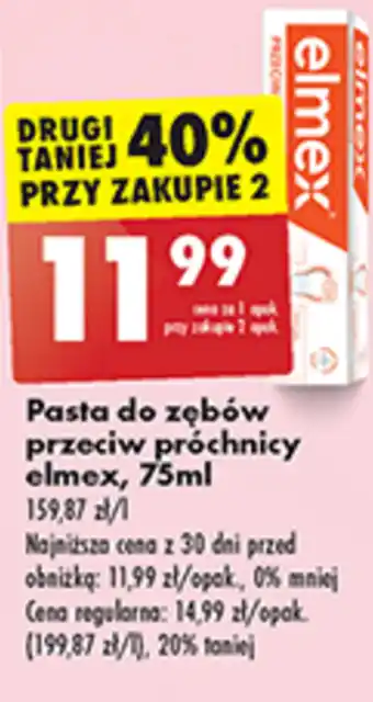 Biedronka Pasta do zębów Elmex oferta