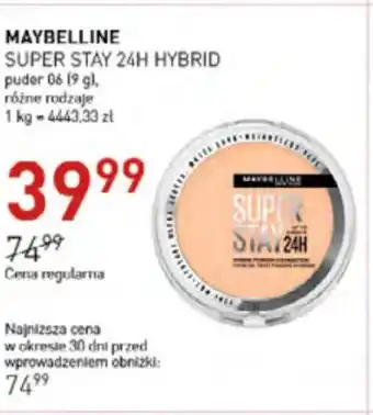 Jawa Drogerie Puder Maybelline oferta