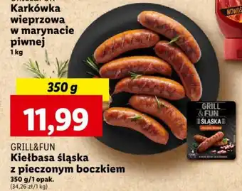 Lidl Kiełbasa śląska z pieczonym boczkiem 350 g/1 opak. oferta