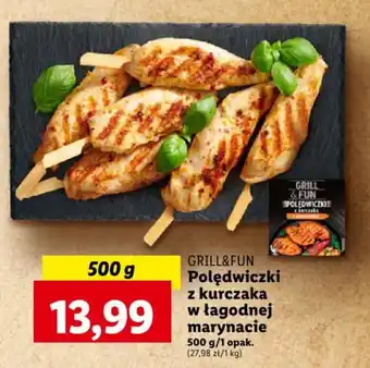 Lidl Polędwiczki z kurczaka w łagodnej marynacie 500 g/1 opak. oferta