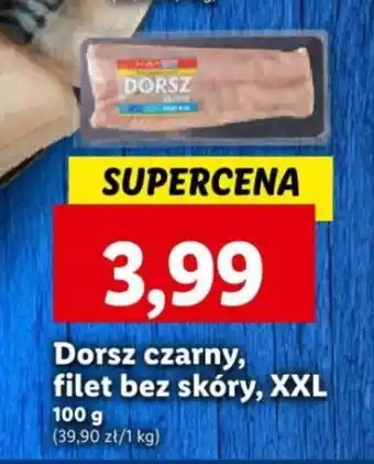 Lidl Dorsz czarny, filet bez skóry, XXL 100 g oferta