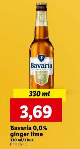 Lidl Bavaria 0,0% ginger lime 330 ml oferta