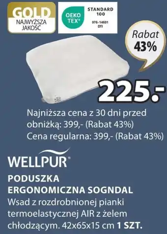 JYSK Poduszka ergonomiczna Wellpur oferta