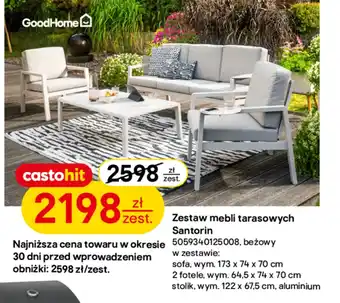 Castorama Zestaw mebli balkonowych GoodHome oferta