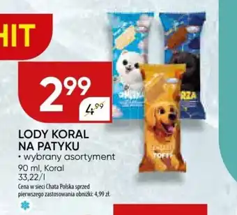 Chata Polska LODY KORAL NA PATYKU 90 ml oferta