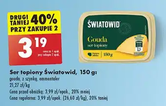 Biedronka Ser topiony z szynką Światowid oferta