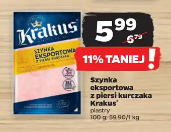 Netto Szynka eksportowa z piersi kurczaka Krakus oferta