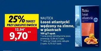 Lidl Łosoś atlantycki plastry Nautica schwartz oferta