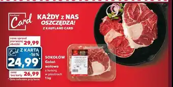 Kaufland Goleń wołowa z kością w plastrach Sokołów uczta qulinarna oferta