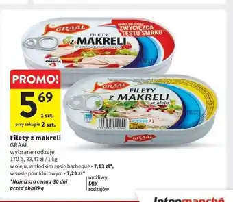 Intermarche Filety z makreli w sosie barbecue Graal oferta