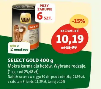 Maxi Zoo Mokra karma dla kota Select Gold oferta