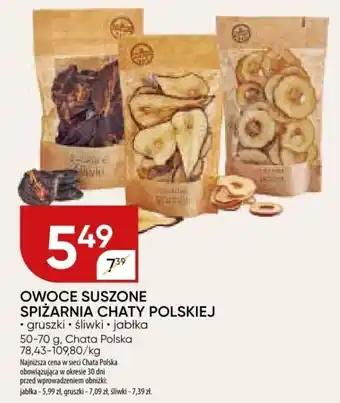 Chata Polska OWOCE SUSZONE SPIŻARNIA CHATY POLSKIEJ 50-70 g oferta