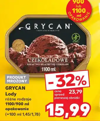 Kaufland GRYCAN Lody 900-1100ml oferta