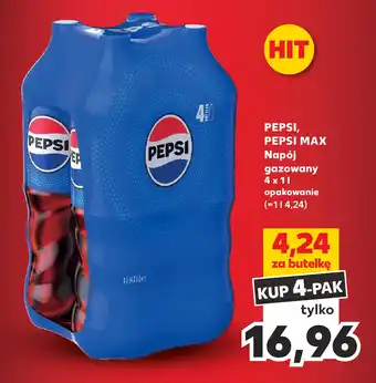 Kaufland PEPSI PEPSI MAX Napój 4x1l oferta