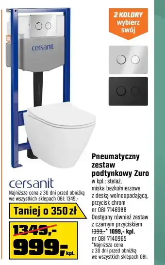 OBI Zestaw podtynkowy Cersanit oferta