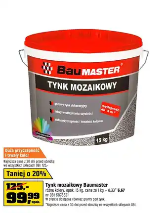 OBI Tynk mozaikowy Baumaster oferta