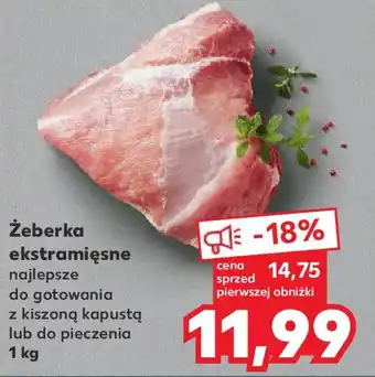 Kaufland Żeberka ekstramięsne 1kg oferta