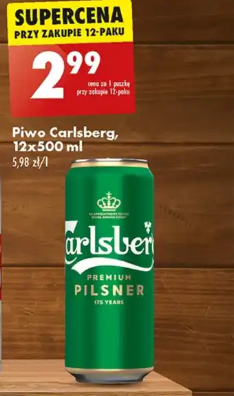 Biedronka Piwo Carlsberg oferta