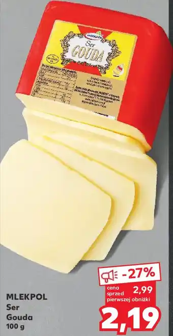 Kaufland MLEKPOL Ser Gouda 100 g oferta