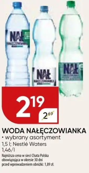 Chata Polska WODA NAŁĘCZOWIANKA 1,5 L oferta