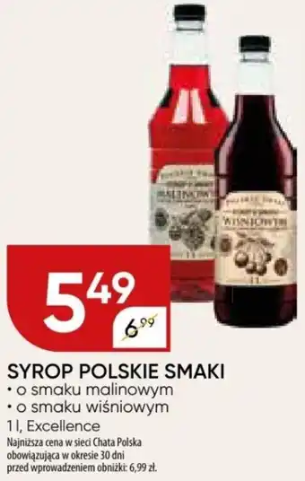 Chata Polska SYROP POLSKIE SMAKI 1 L oferta