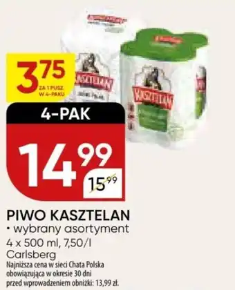 Chata Polska PIWO KASZTELAN 4 x 500 ml oferta