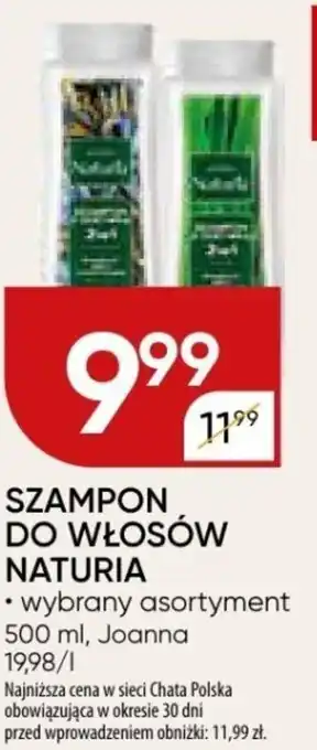 Chata Polska SZAMPON DO WŁOSÓW NATURIA 500 ml oferta