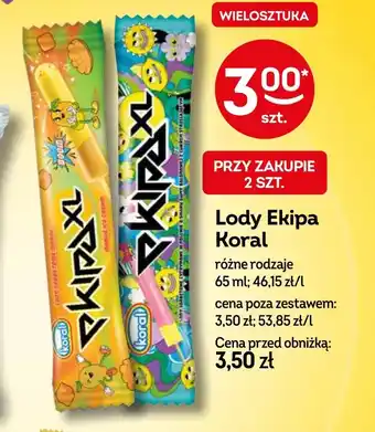 Żabka Lody Koral oferta