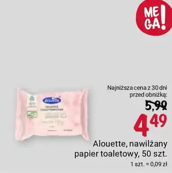 Rossmann Alouette, nawilżany papier toaletowy, 50 szt. oferta