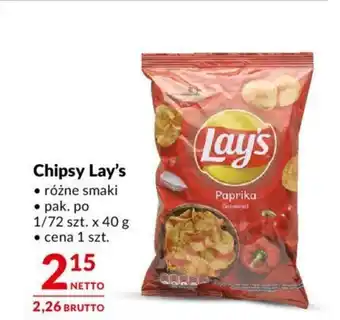 Makro Chipsy Lay's oferta