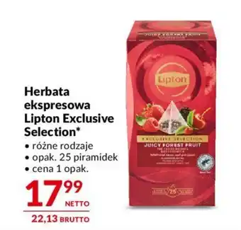 Makro Herbata ekspresowa Lipton Exclusive Selection oferta