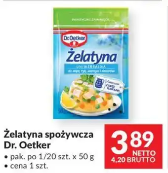 Makro Żelatyna spożywcza Dr. Oetker oferta