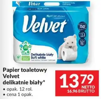 Makro Papier toaletowy Velvet delikatnie biały oferta