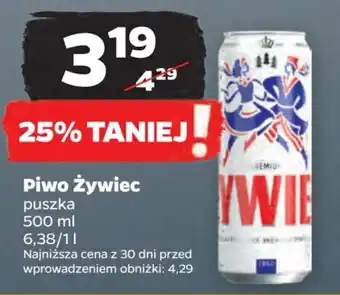 Netto Piwo Żywiec 500ml oferta