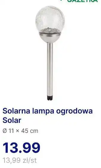 Action Solarna lampa ogrodowa Solar oferta