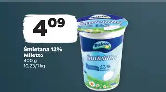 Netto Śmietana 12% Miletto oferta