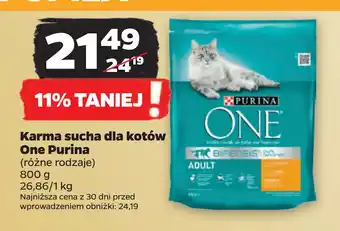 Netto Karma sucha dla kotów One Purina oferta