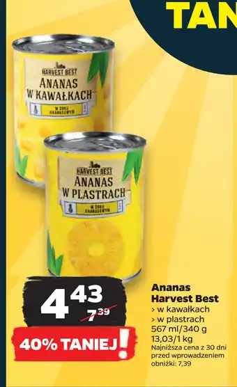 Netto Ananas Harvest Best oferta