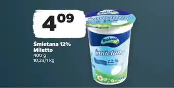 Netto Śmietana 12% Miletto 400 g oferta